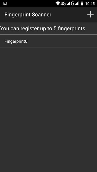 Bluboo Xtouch - Finger settings 2