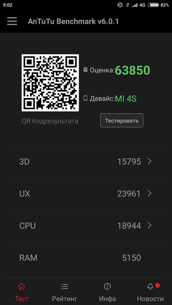 Xiaomi Mi4s - AnTuTu 1