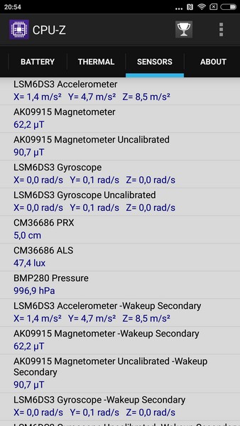Xiaomi Mi5 - CPU-Z 6
