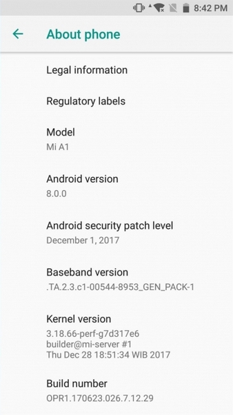 Xiaomi Mi A1 Android 8 - 03
